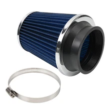 3inch 76mm Blue High Flow Inlet Dry Air Filter Cold Air Intake Cone Replacement