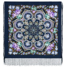 1829-14 merino 100 Pure wool scarf Russian Pavlovo Posad shawl wrap kerchief