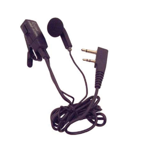 ICOM HM-128L EARBUD WITH MIC & PTT FOR TWO-PIN TWO WAY RADIO - Picture 2 of 2