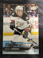 2016-17 Upper Deck Young Guns 495 Jacob Larsson Anaheim Ducks