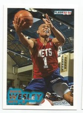 DAVID WESLEY 1993-94 FLEER ROOKIE CARD NM-MT CONDITION
