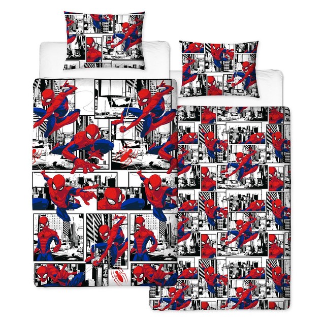 Marvel Ultimate Spiderman Single Doona Duvet Quilt Cover Set For