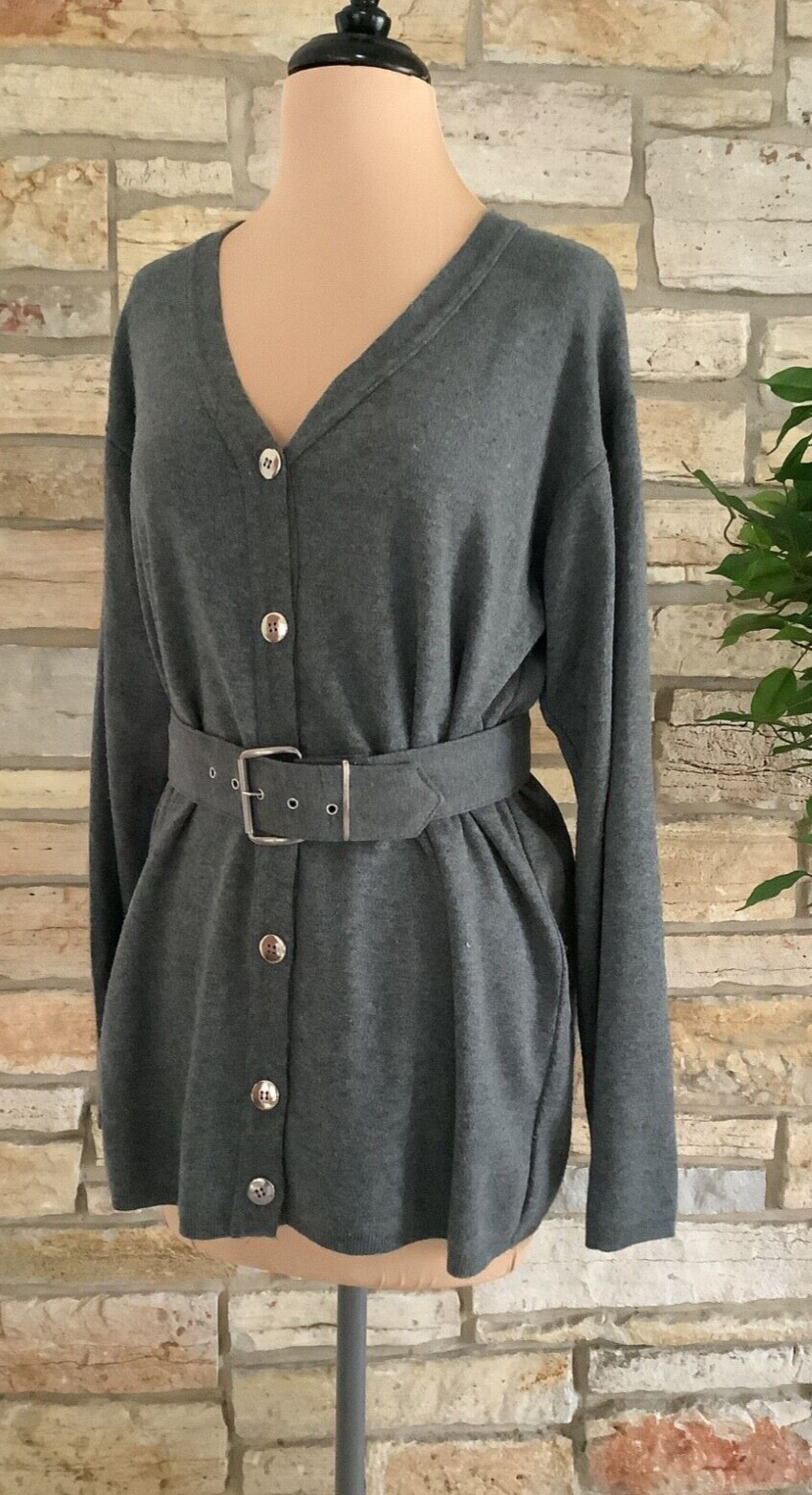 Vintage Basic Editions Long Sleeve Soft Knit Belt… - image 2