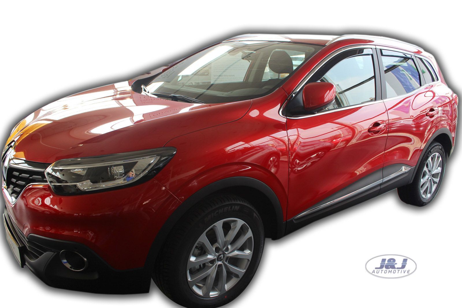 TO FIT RENAULT KADJAR 2015up wind deflectors 4pc TINTED HEKO