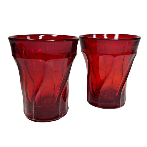 4 Fostoria American Glass Tall Footed Iced Tea Tumblers Goblets 8 oz 5-3/4"  Real | eBay