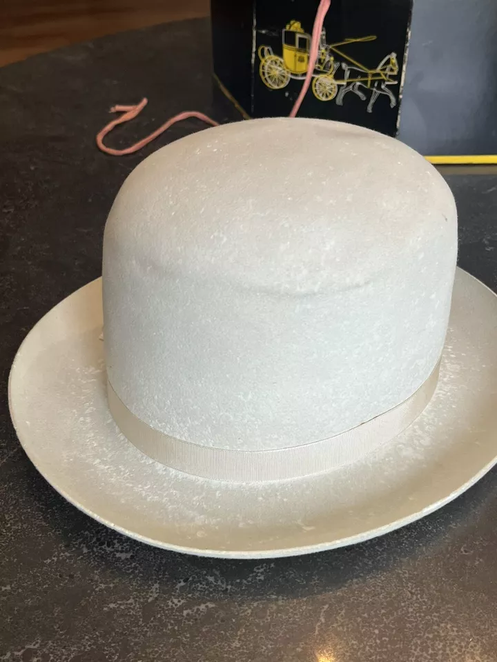 Vintage Dobbs Cross Count Fifth Avenue, NY Hat Size 6-7 -8 With Original Box! - Image 2 of 4