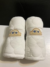 2 Blue Snail Bamboo Changing Pad Liner White 13  X 26  Portable Quilted