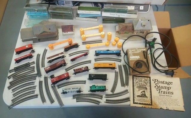 postage stamp train set