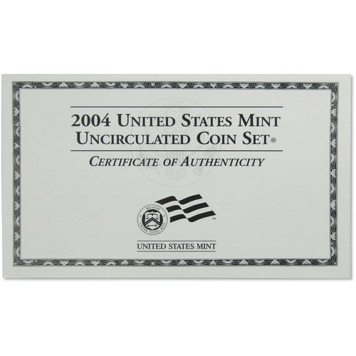 2004 Uncirculated Coin Set U.S Mint Government Packaging OGP COA - Picture 7 of 7