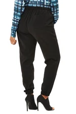 Lane Bryant 12W Pants Black "MYNT 1792"Heavy Polyester Cargo Style Jogger Slouch