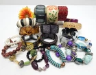VINTAGE TO NOW FASHION/COSTUME JEWELRY BRACELET LOT, ASSORTED TYPES & MATERIALS