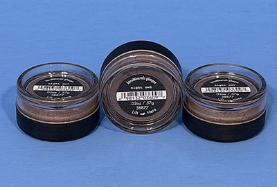 bareMinerals NIGHT OWL Glimpse Eye Shadow 0.57g  - Deep Smoky Bronze - LOT OF 3