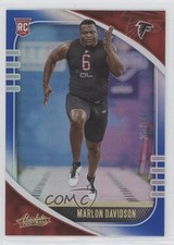 2020 Panini Absolute Rookie Spectrum Blue 5/50 Marlon Davidson #180 0yd6