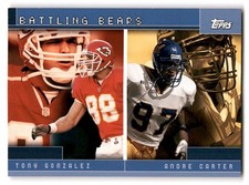2001 Topps #TC12 Battling Bears (Tony Gonzalez / Andre Carter) Combos