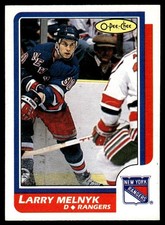1986-87 O-Pee-Chee Larry Melnyk Rookie New York Rangers #95