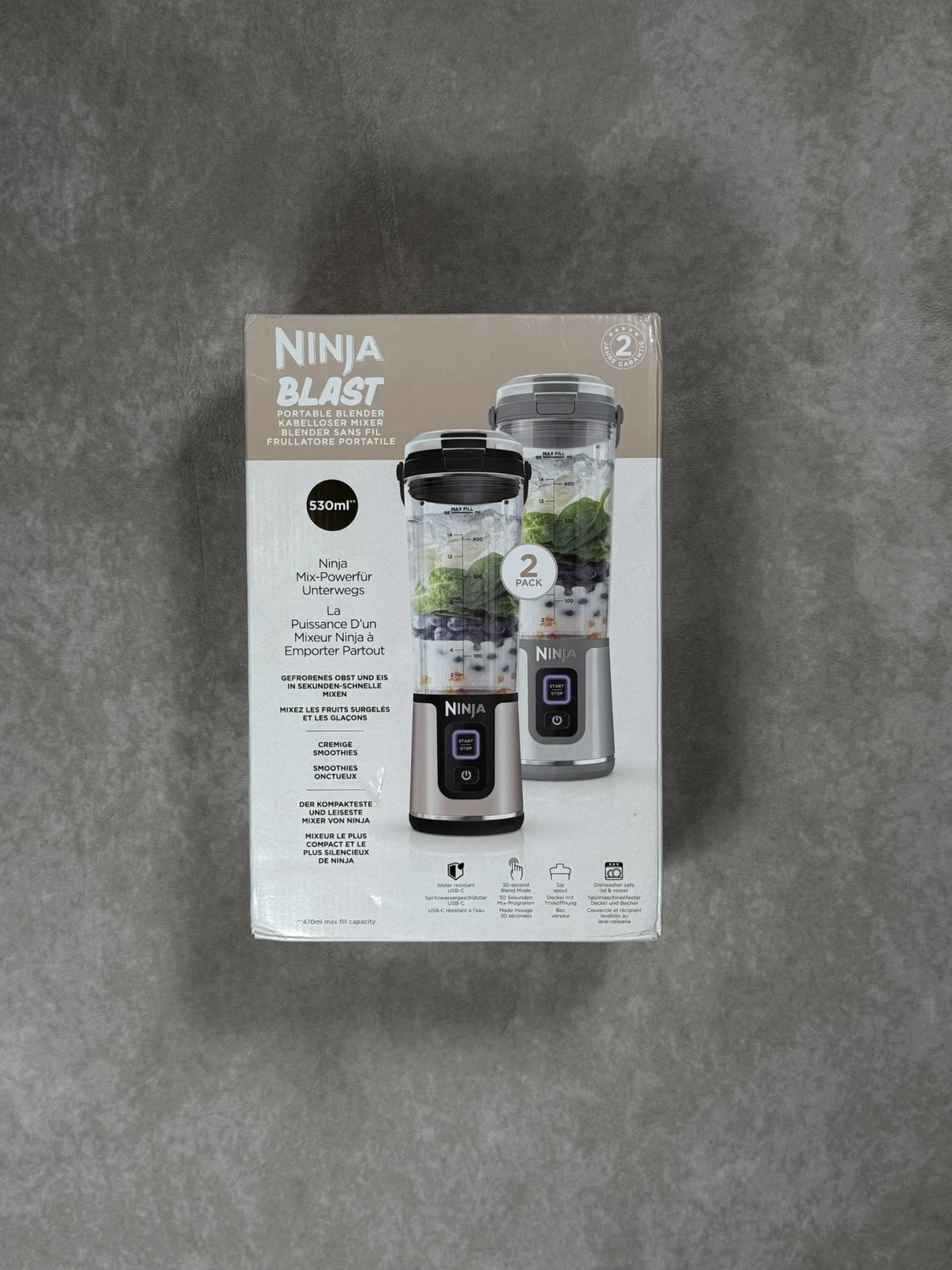 Ninja Blast Portable Blender - 2 Pack - Brand New
Opens in a new window or tab