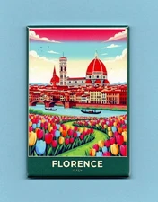 FLORENCE ITALY TRAVEL POSTER *2X3 FRIDGE MAGNET* EUROPE TUSCANY TOURISM HISTORIC