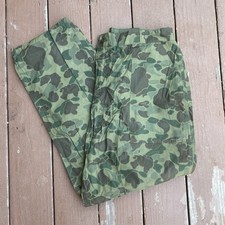 VIntage 60s Vietnam War Frogskin Camo Poplin Pants 36x30