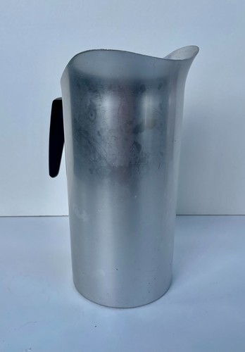Vintage DAI 1960s ERIK HERLOW Aluminum Pitcher Silver Barware - Picture 2 of 11