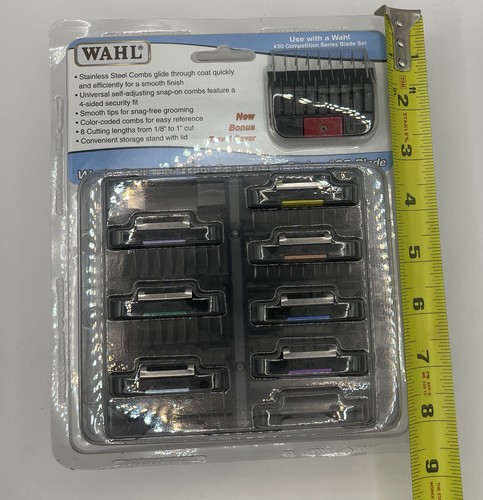 Nuovo Wahl Set Pettine Guida Attacco Acciaio Inox Modello #3390-100 - Foto 7 di 9