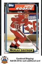 Nicklas Lidstrom 1992-93 Topps #9 Super Rookie Detroit Red Wings