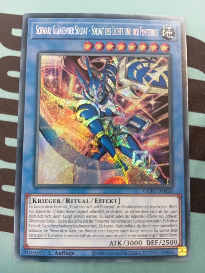 Schwarz Glänzender Soldat - Des Lichts und Der Finsternis CORI-DE028 NM Yugioh - Bild 1 von 1