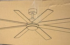 Depuley Ceiling Fan Black 66in 8-Blade WS-FPZ197-66C-BK Large Room Modern Design