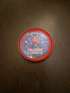 2026 LEGOLAND Florida America 250 pop badge Red White Boom! July 4th 