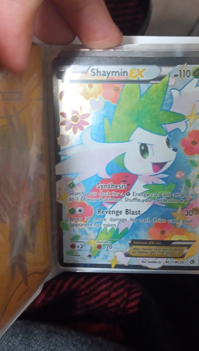 shaymin pokemon card ex TCG - XY6 - 087/078 (SR) Authentic collectable item Shaymin EX - 77a/108 -