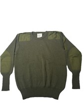 Genuine British Army Commando Olive Drab Wool Men's Jumper Sweater Sz 118 cm