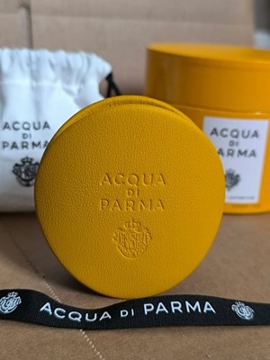 ACQUA DI PARMA Yellow Leather Car Diffuser Case - BRAND NEW & BOXED RRP £144