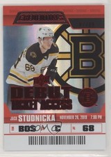 2019 Upper Deck Credentials Debut Ticket Access Red 87/99 Jack Studnicka #57 w8t