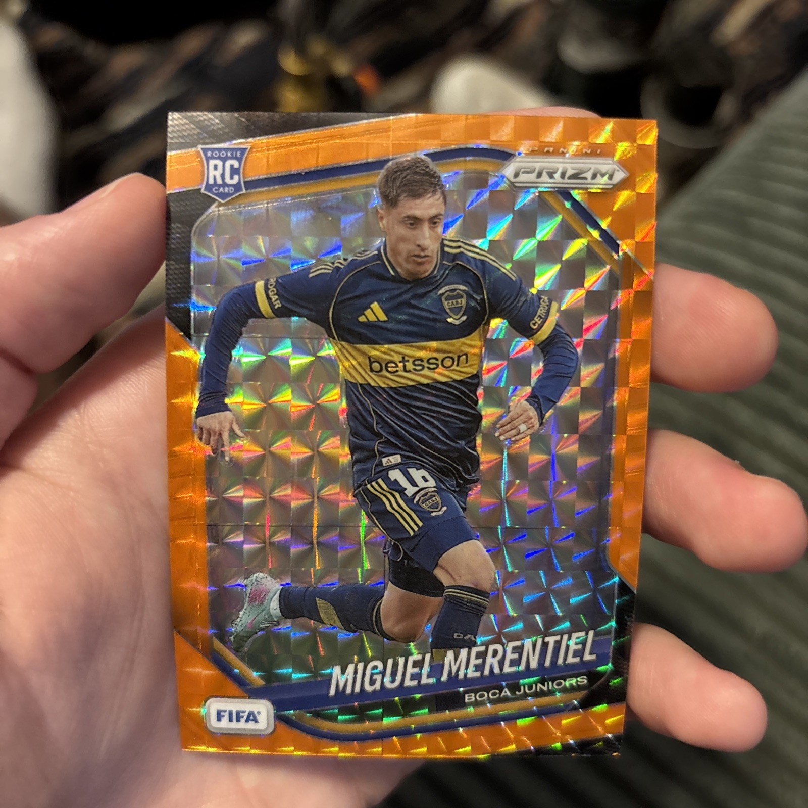 Panini Prizm 2025-26 FIFA Soccer Miguel Merentiel Boca Juniors RC 170 /299