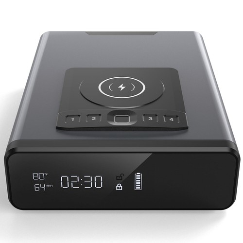 Biometric Gun Safe for Handgun, Smart Clock Safe with 2-in-1 Watch & Phone Wi... - Picture 8 of 9