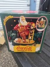 VINTAGE 1994 COCA-COLA SANTA CLAUS MECHANICAL BANK CHRISTMAS 2nd in Series New
