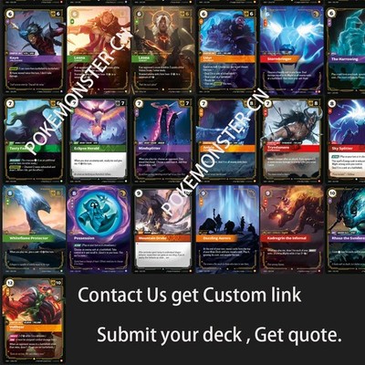 riftbound card maker Kai'Sa Sett Viktor Custom Deck League of Legends - Riftbound Card Chinese  2025