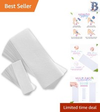 Fragrance-Free Wax Strips - 100 Count for All Skin Types, Perfect for Salons