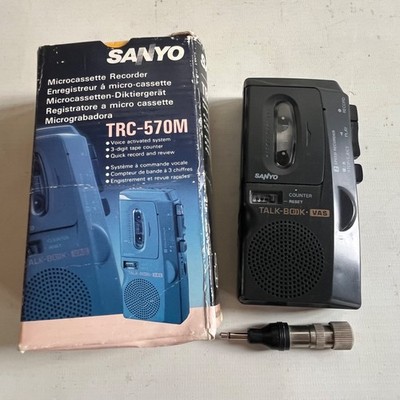 Sanyo TRC-570M Diktiergerät Microcassette Recorder funktionstüchtig verpackt