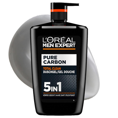 L'Oréal Men Expert XXXL 5In1 Duschgel Und Shampoo Für Männer, Duschbad Zur Reini