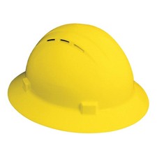 ERB SAFETY 19332 Hard Hat,Type 1, Class C,Pinlock,Yellow 53EA80