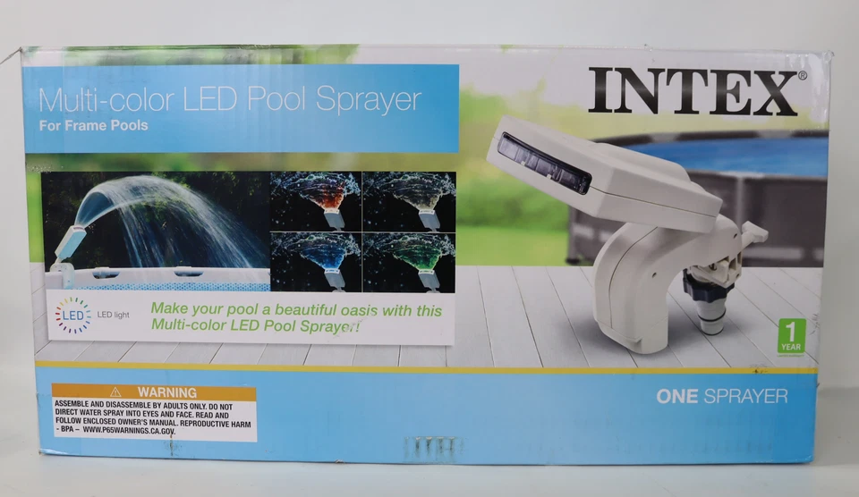 Accesorio pulverizador de agua para piscina sobre el suelo LED multicolor Intex | 28089E Foto 3 de 4