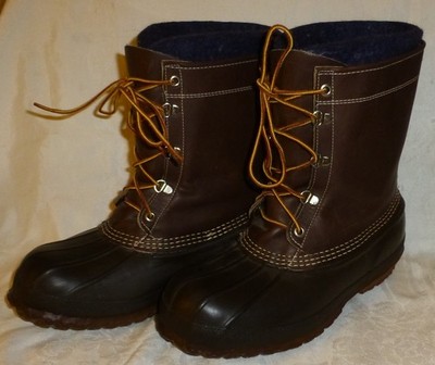 Vintage L.L.Bean Maine Hunting Bean   Duck Boots Sz 8 Vintage L.L. Bean Maine Hunting Shoes Size 8 Duck Boots  main image 4