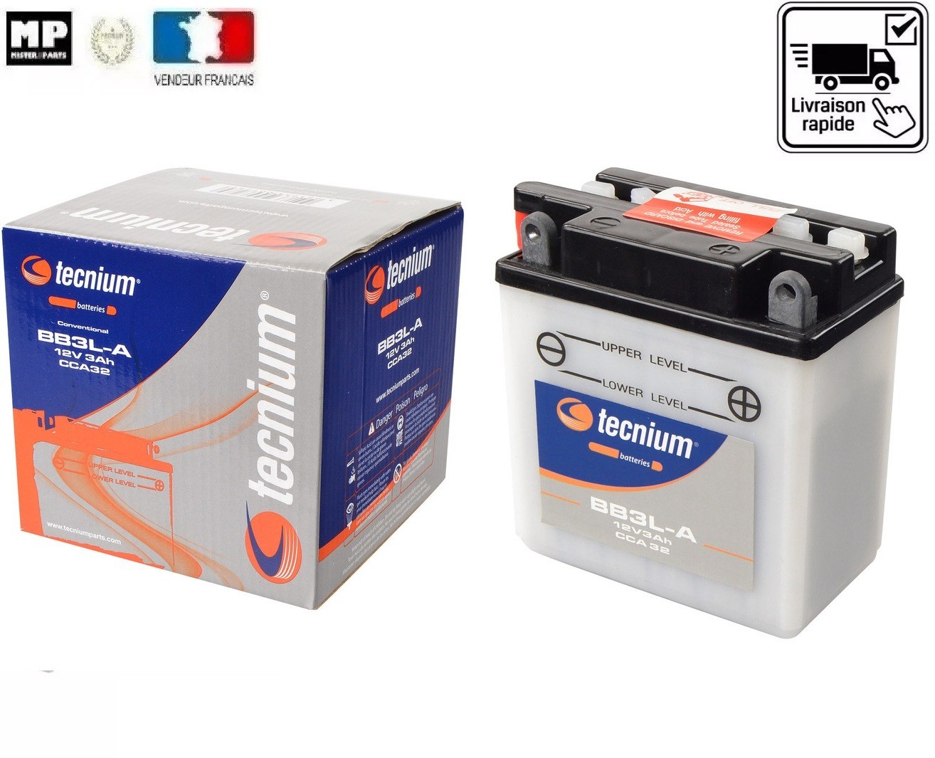 Batterie YB3L-A 12V 3Ah résout les problèmes de démarrage des Honda XL