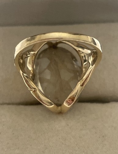 Vintage 10K Gold CCC Topaz Ring Sz 5.75 4.5 Grams - Picture 4 of 7