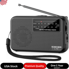 799 Mini Radio AM FM Battery Operated Radio with Lanyard Excellent Reception