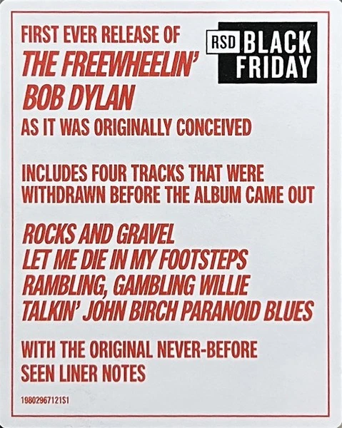 RSD BLACK FRIDAY 2025: BOB DYLAN - The Original Freewheelin' (ltd. 12" LP Vinyl) - Image 2 of 3