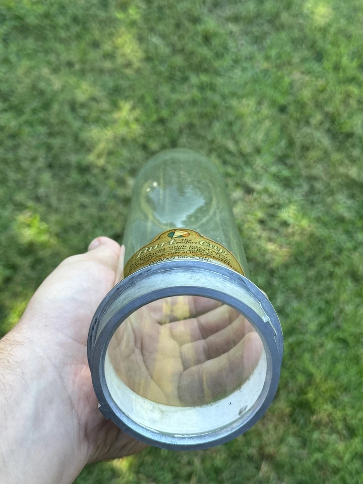 Dispensador de vidro antigo original The Vortex Mfg co copos Cowan Bros Bristol VA - Imagem 4 de 4