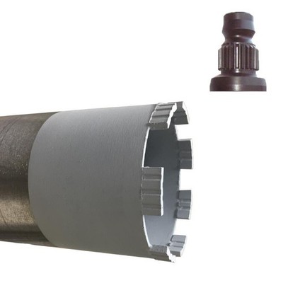 DDBU Bohrkrone Nass/Trocken Turbo Ø 52-200 mm Diamantbohrkrone Profi NL=400/450