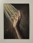 ACEO Original Acrylic Hand In The Light Prehistoric Cave Painting art.elle — photo 1