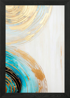ABSTRAKTE KUNST Soft Touch gerahmtes Wandbild Poster Leinwanddruck Bild